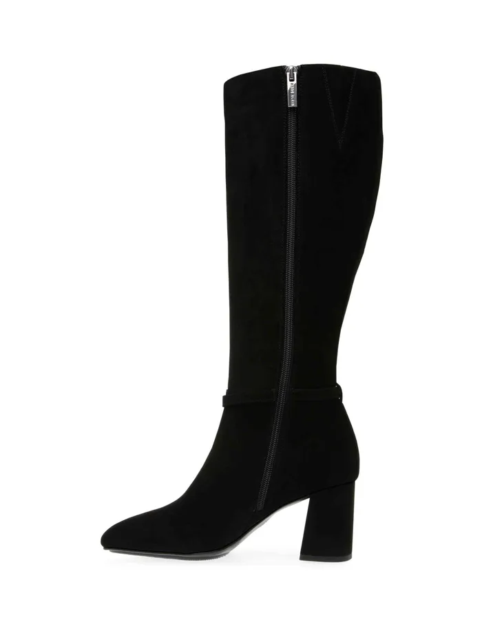 Anne Klein Brenice Tall Boot Black Ms Women Shoes