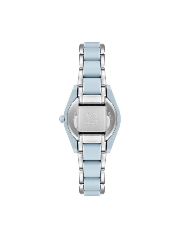 Anne Klein Consider It Recycled Ocean Plastic Bracelet Watch Light Blue Women Watches 038 Jewelry