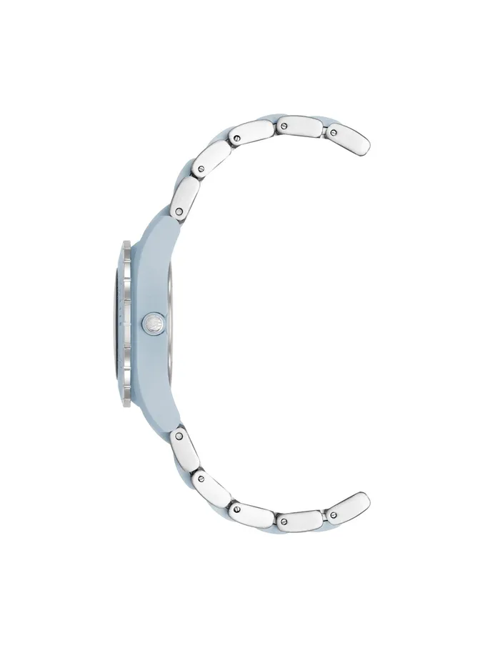 Anne Klein Consider It Recycled Ocean Plastic Bracelet Watch Light Blue Women Watches 038 Jewelry