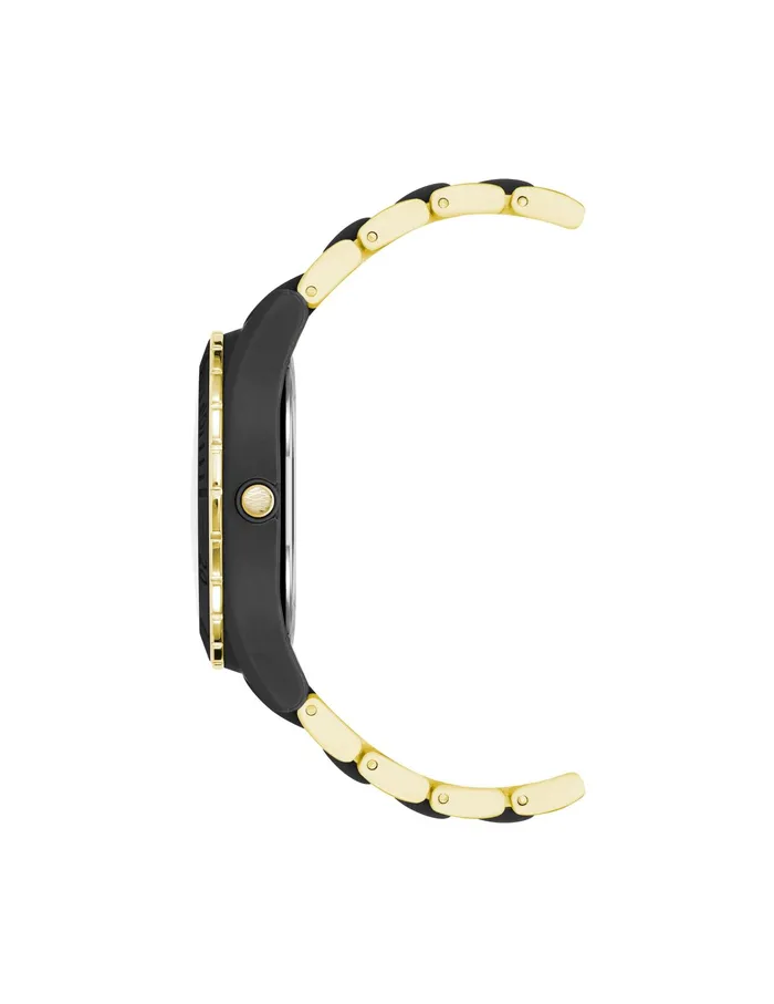 Anne Klein Consider It Solar Recycled Ocean Plastic Bracelet Watch Goldtone Women Watches 038 Jewelry