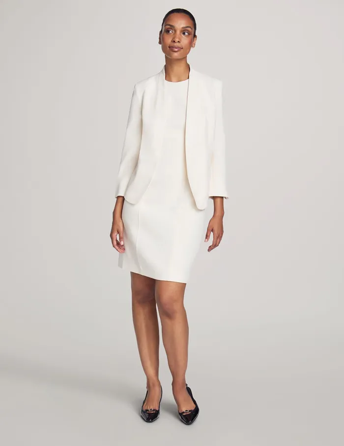 Anne Klein Executive Collection Jacket With Dress Set Anne White Women Clothing