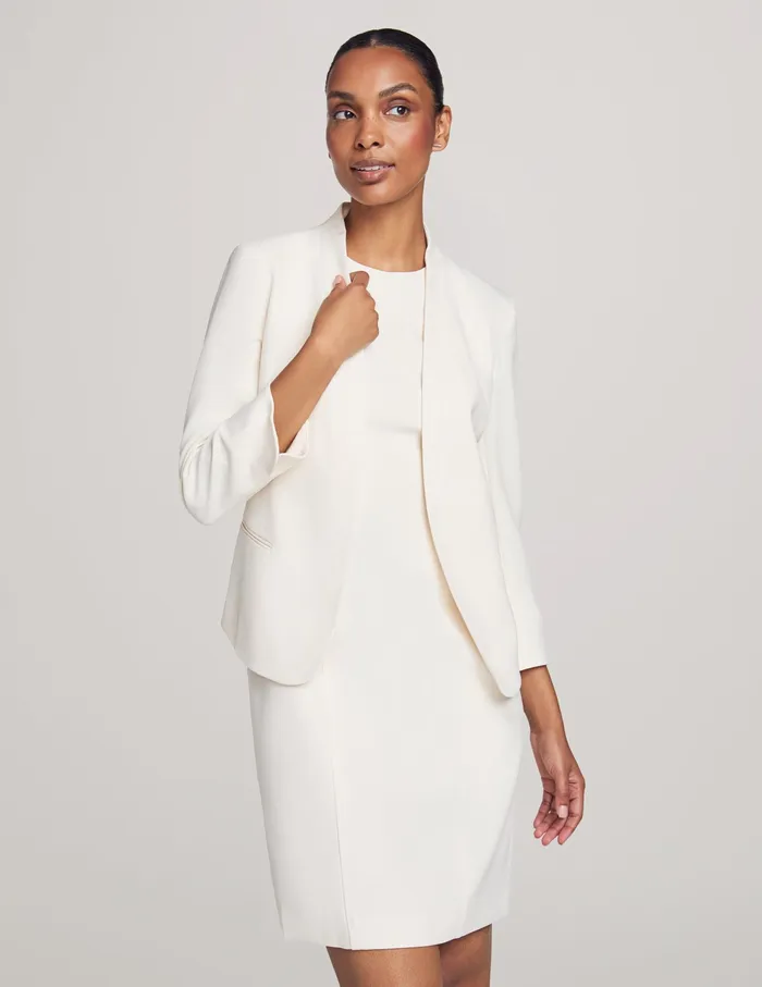 Anne Klein Executive Collection Jacket With Dress Set Anne White Women Clothing
