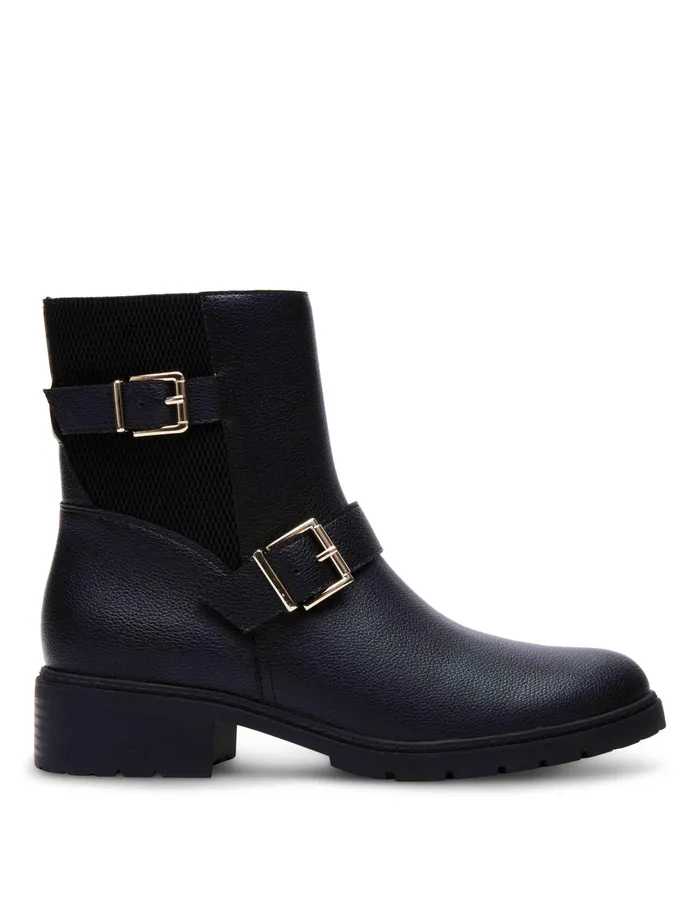 Anne Klein Flori Boot Black Smooth Women Shoes
