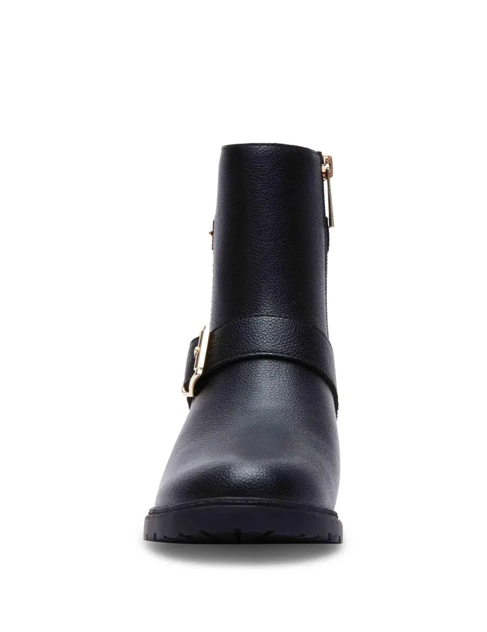 Anne Klein Flori Boot Black Smooth Women Shoes