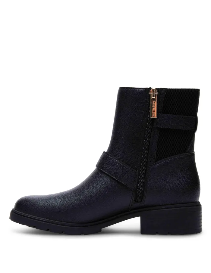 Anne Klein Flori Boot Black Smooth Women Shoes