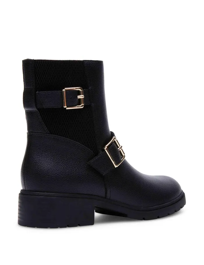 Anne Klein Flori Boot Black Smooth Women Shoes