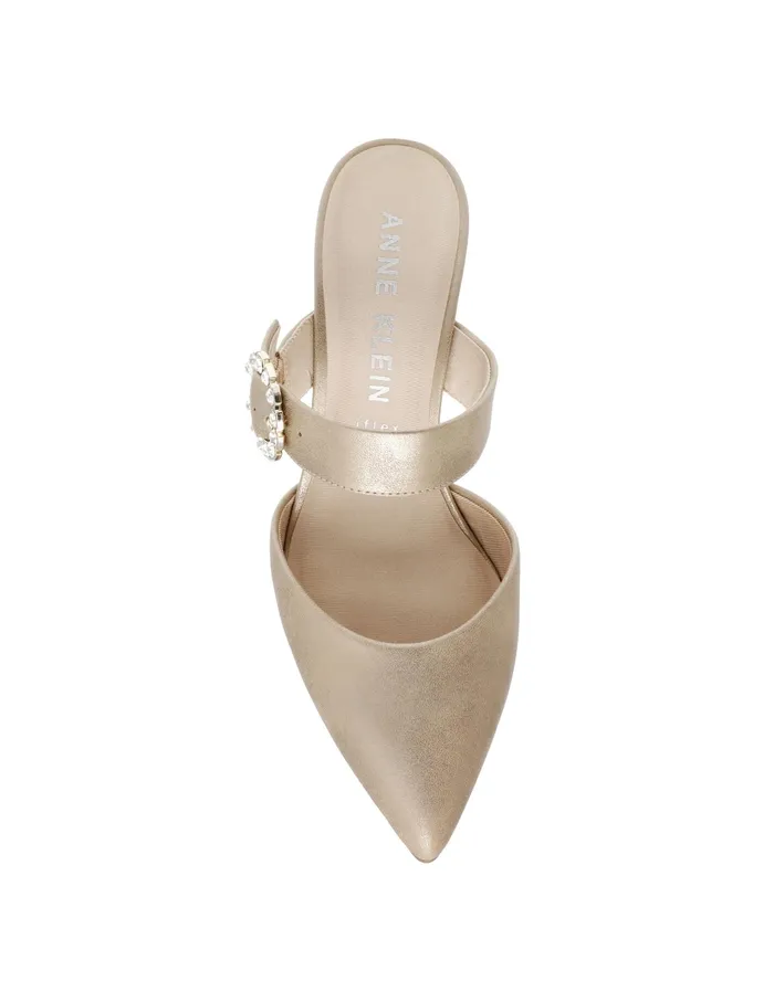 Anne Klein Raddix Crystal Pump Light Gold Women Shoes