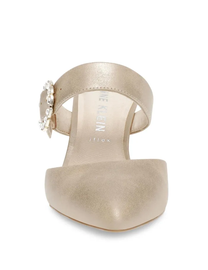 Anne Klein Raddix Crystal Pump Light Gold Women Shoes