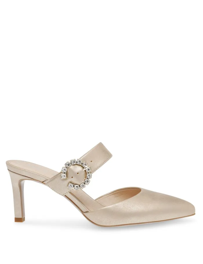Anne Klein Raddix Crystal Pump Light Gold Women Shoes