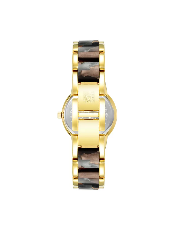 Anne Klein Resin Link Bracelet Watch Goldtone Women Watches 038 Jewelry