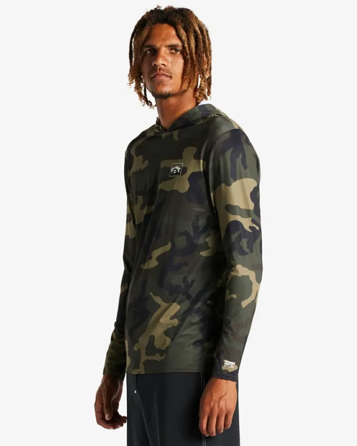 Arch Mesh Hooded UPF 50 Long Sleeve Rashguard Surplus Men Billabong Shorts