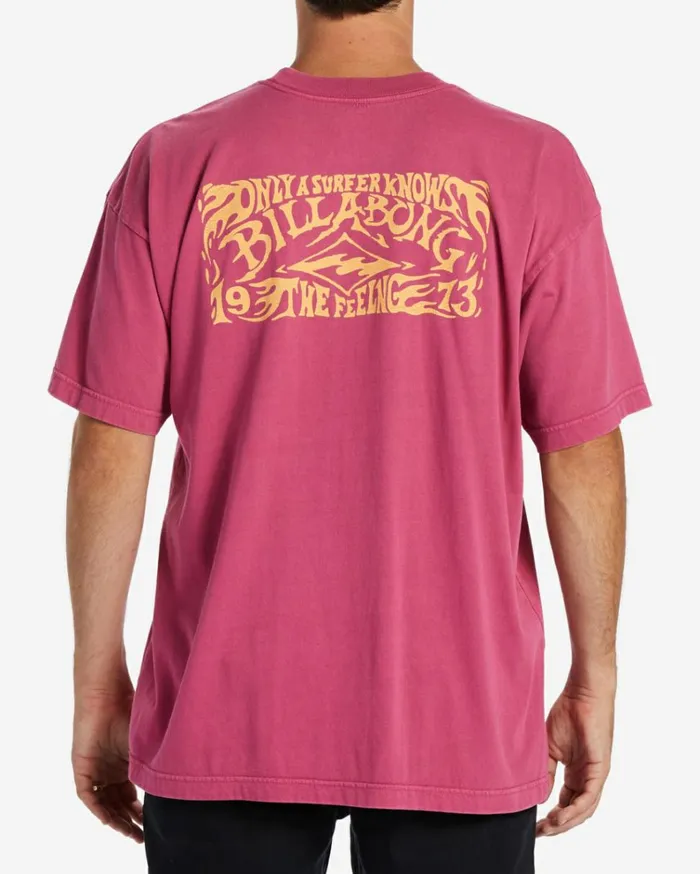 Arch Wave TShirt Wild Berry Men Billabong TShirts