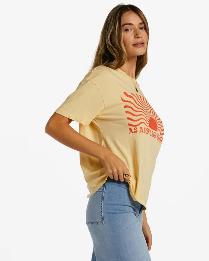 As Above So Below TShirt Buttermilk Women Billabong Graphic Tees and Tanks