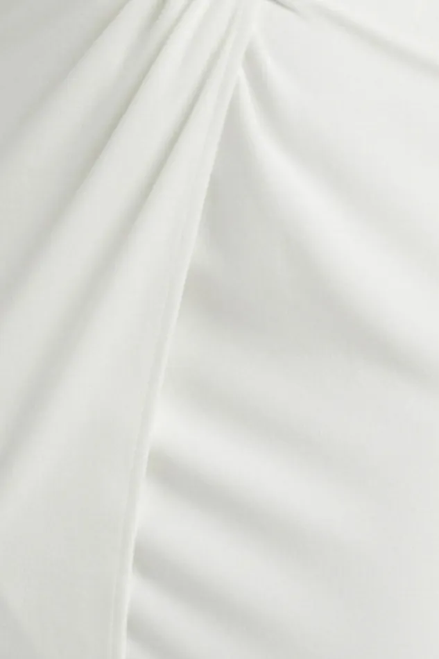 Banneth Midi Dress 8211 Open Front Formal Dress In White Women Showpo Dresses