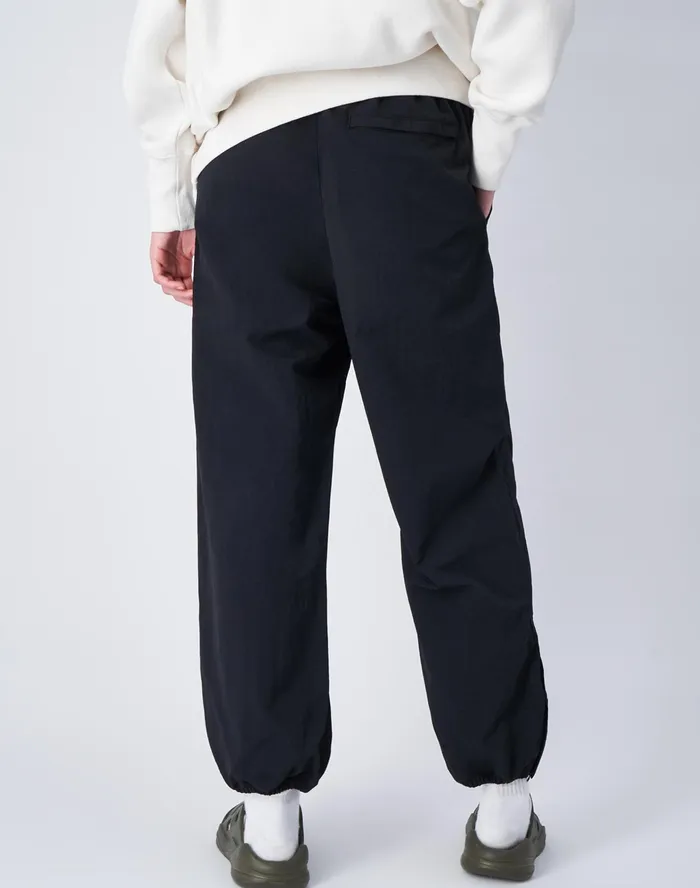 Beams Boy Nylon Pants C Logo Black Women Champion Pants