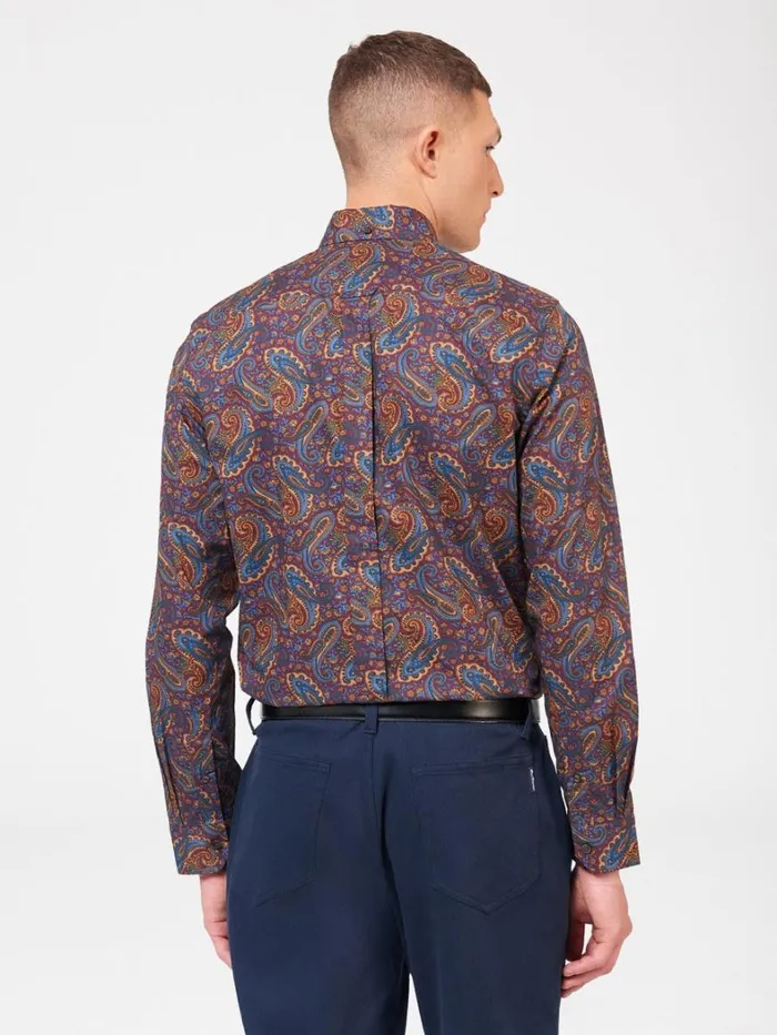 Ben Sherman Archive Print Shirts Men Signature Paisley Print Shirt 8211 Fog Ben Sherman Archive Print Shirts Men Signature Paisley Print Shirt 8211 Fog