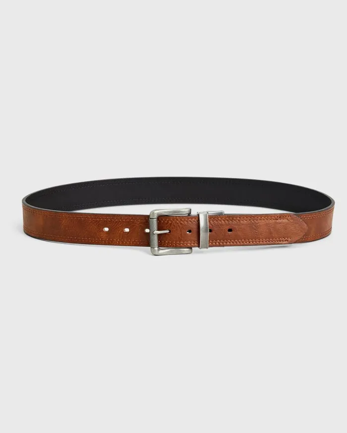 Ben Sherman Belts Men Reversible Vegan Leather Belt 8211 BrownBlack