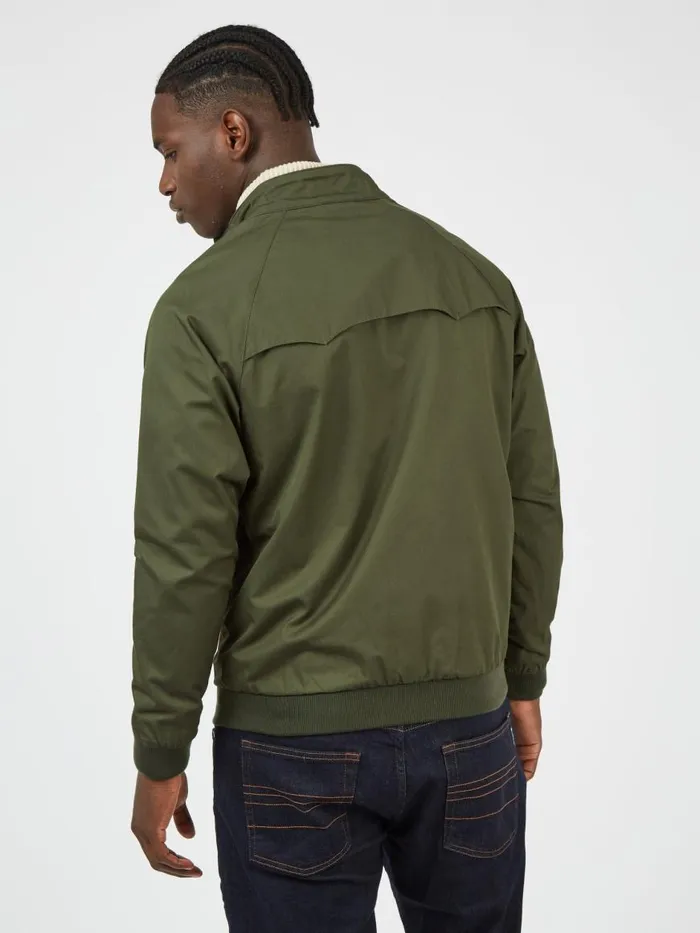 Ben Sherman Harrington Jackets Men Signature Harrington Jacket 8211 Deep Jungle