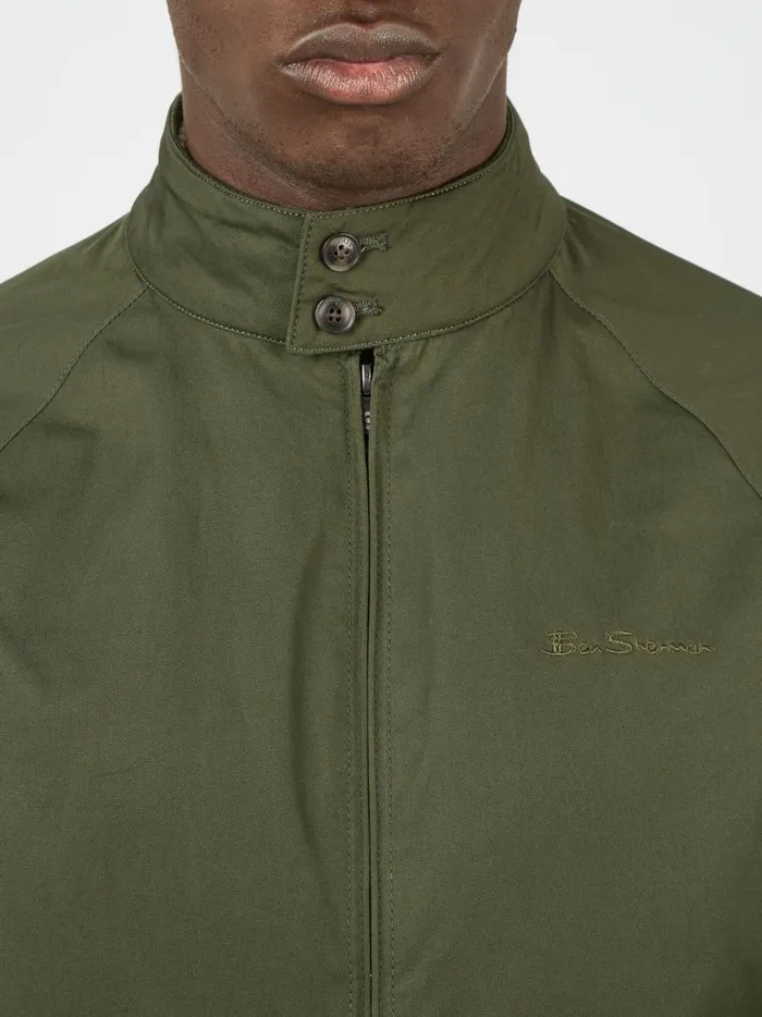 Ben Sherman Harrington Jackets Men Signature Harrington Jacket 8211 Deep Jungle