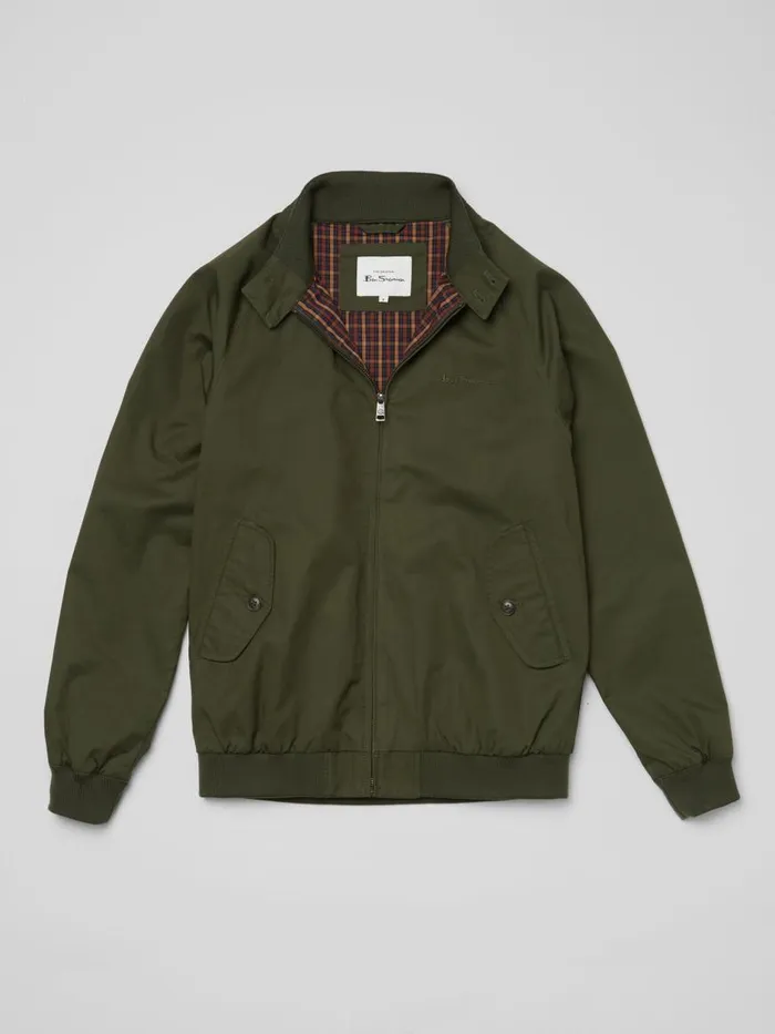 Ben Sherman Harrington Jackets Men Signature Harrington Jacket 8211 Deep Jungle