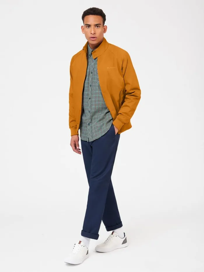 Ben Sherman Harrington Jackets Men Signature Harrington Jacket 8211 Mustard Ben Sherman Harrington Jackets Men Signature Harrington Jacket 8211 Mustard