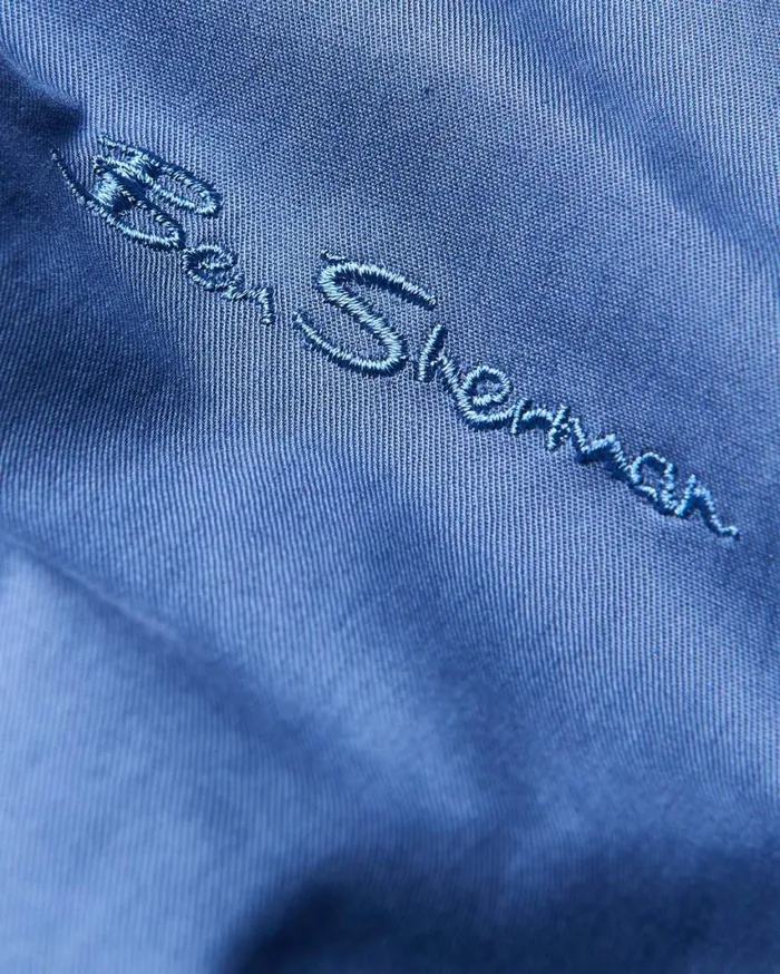Ben Sherman Harrington Jackets Men Signature Harrington Jacket 8211 Riviera Blue Ben Sherman Harrington Jackets Men Signature Harrington Jacket 8211 Riviera Blue