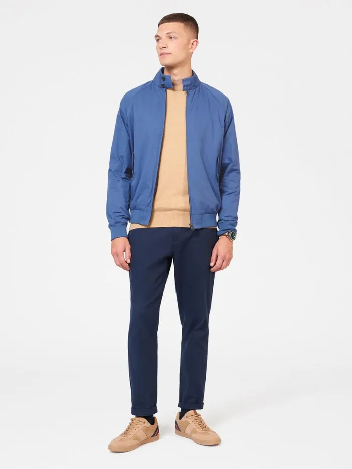 Ben Sherman Harrington Jackets Men Signature Harrington Jacket 8211 Riviera Blue Ben Sherman Harrington Jackets Men Signature Harrington Jacket 8211 Riviera Blue