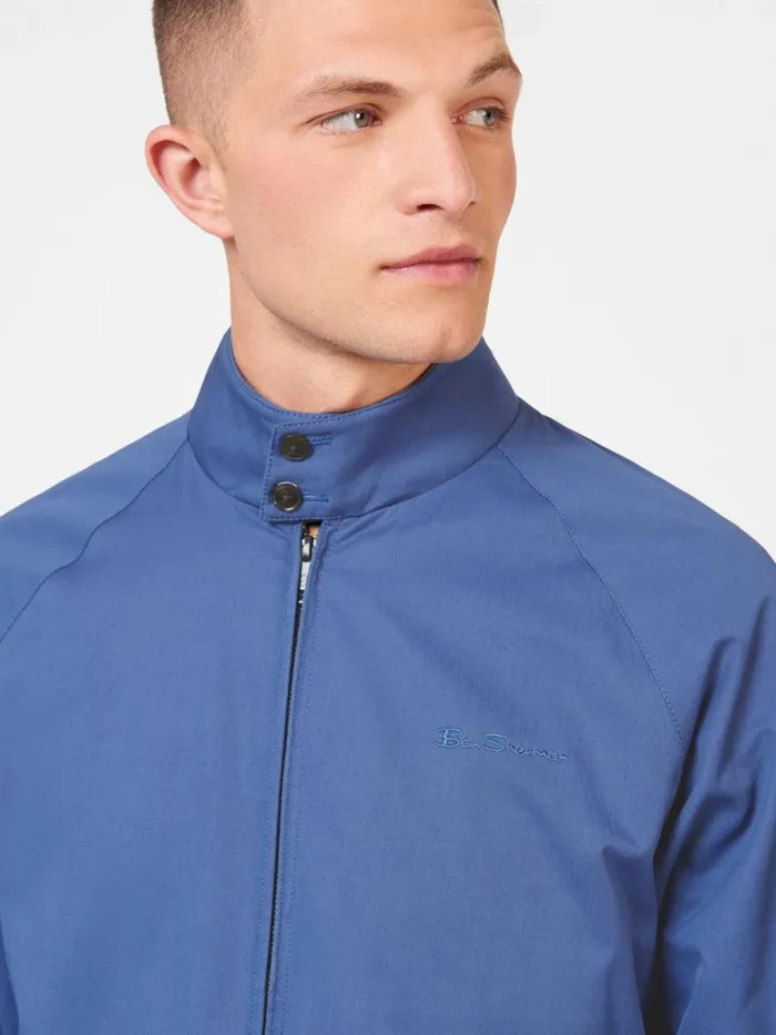 Ben Sherman Harrington Jackets Men Signature Harrington Jacket 8211 Riviera Blue Ben Sherman Harrington Jackets Men Signature Harrington Jacket 8211 Riviera Blue