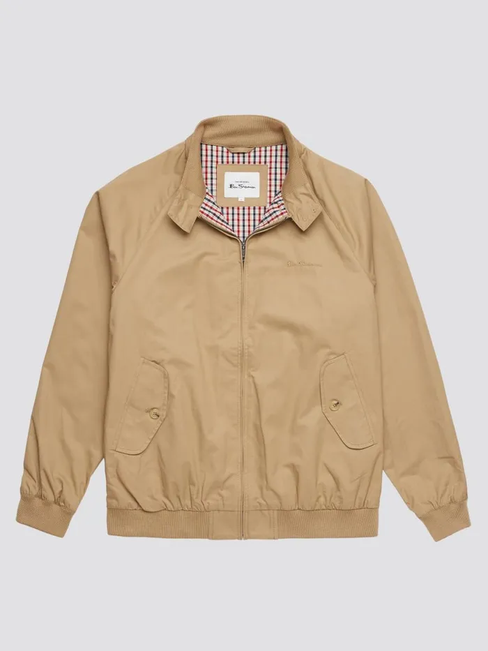 Ben Sherman Harrington Jackets Men Signature Harrington Jacket 8211 Sand