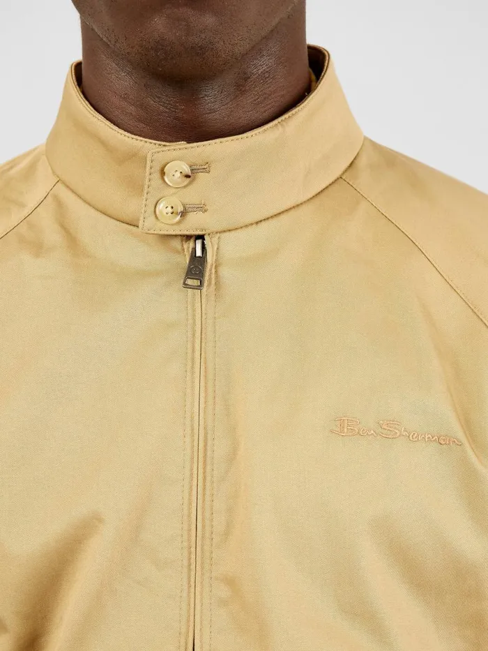 Ben Sherman Harrington Jackets Men Signature Harrington Jacket 8211 Sand