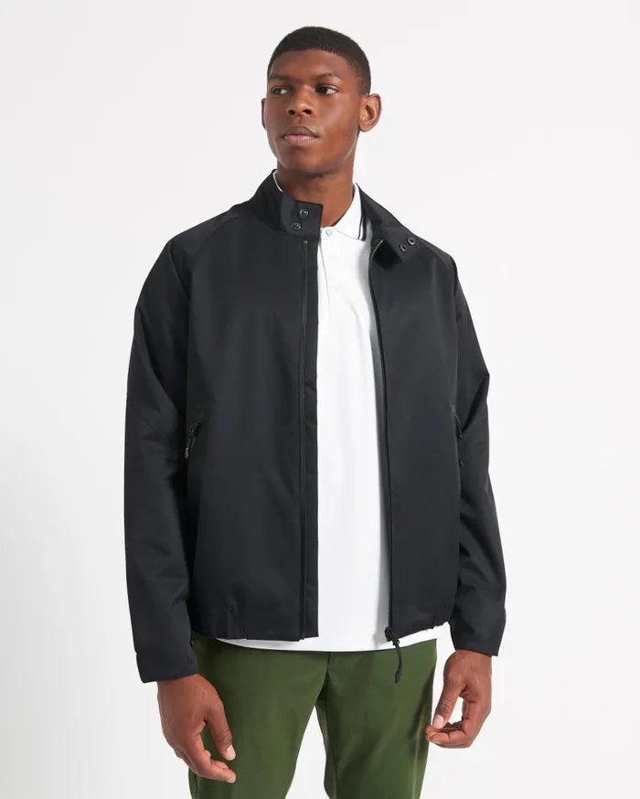 Ben Sherman Harrington Jackets Men Waterproof Harrington Jacket 8211 Black