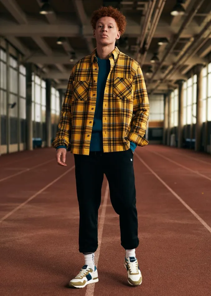 Ben Sherman Heritage Check Shirts Men B By Check LongSleeve Overshirt Ben Sherman Heritage Check Shirts Men B By Check LongSleeve Overshirt