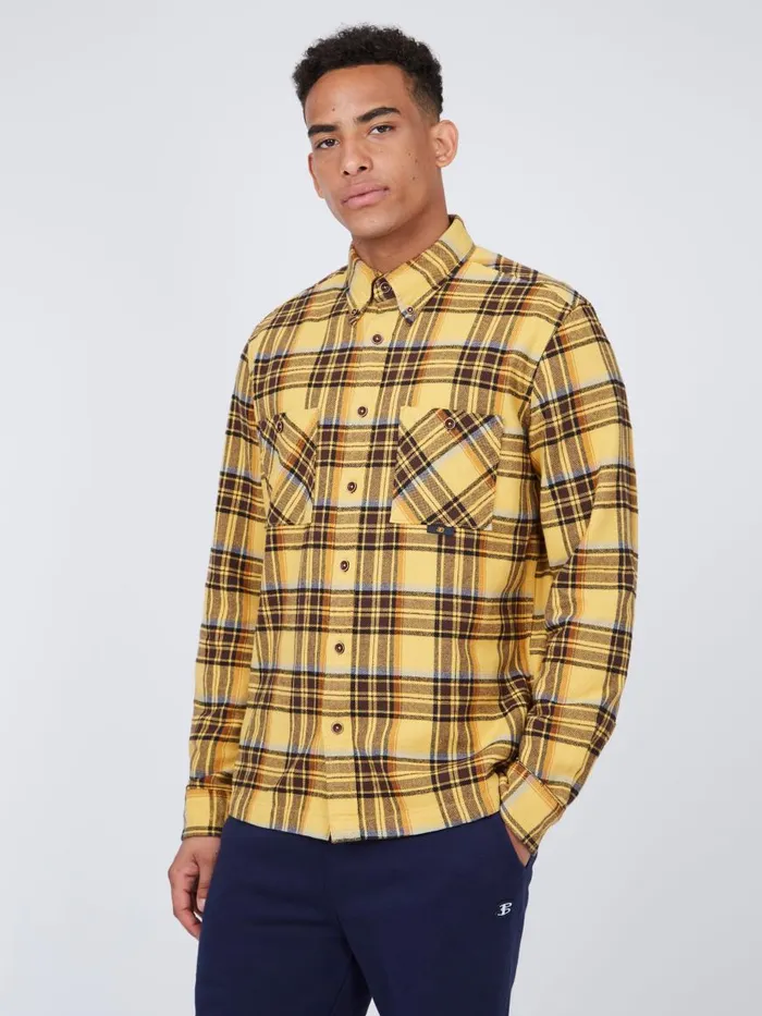 Ben Sherman Heritage Check Shirts Men B By Check LongSleeve Overshirt Ben Sherman Heritage Check Shirts Men B By Check LongSleeve Overshirt