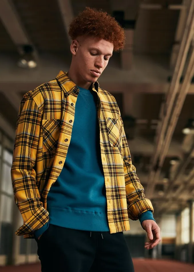 Ben Sherman Heritage Check Shirts Men B By Check LongSleeve Overshirt Ben Sherman Heritage Check Shirts Men B By Check LongSleeve Overshirt