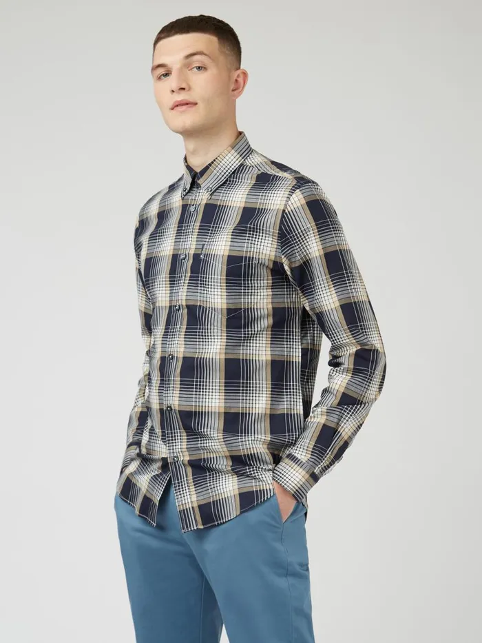 Ben Sherman Heritage Check Shirts Men Linear Check LongSleeve Shirt Ben Sherman Heritage Check Shirts Men Linear Check LongSleeve Shirt