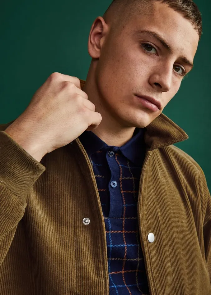 Ben Sherman Jackets and Outerwear Men Corduroy Colorblock Workwear Jacket Ben Sherman Jackets and Outerwear Men Corduroy Colorblock Workwear Jacket