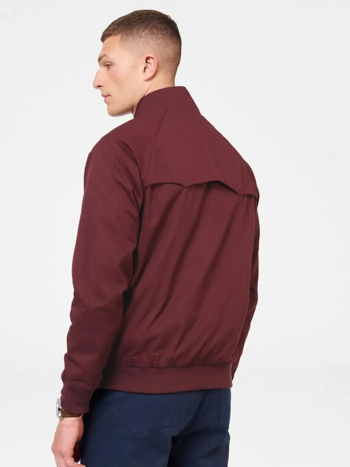 Ben Sherman Jackets and Outerwear Men Signature Harrington Jacket 8211 Aubergine Ben Sherman Jackets and Outerwear Men Signature Harrington Jacket 8211 Aubergine