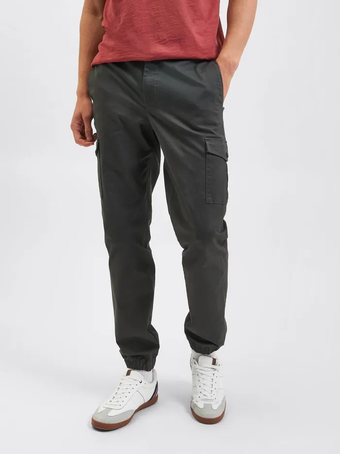 Ben Sherman Joggers and Track Pants Men Utility Woven Jogger Pant 8211 Charcoal