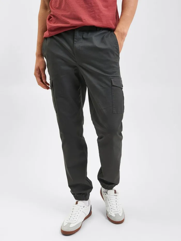 Ben Sherman Joggers and Track Pants Men Utility Woven Jogger Pant 8211 Charcoal