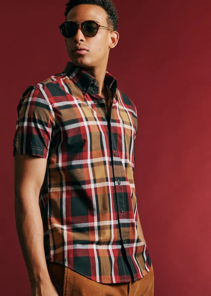 Ben Sherman Long Sleeve Shirts Men Block Check Shirt 8211 Red Ben Sherman Long Sleeve Shirts Men Block Check Shirt 8211 Red
