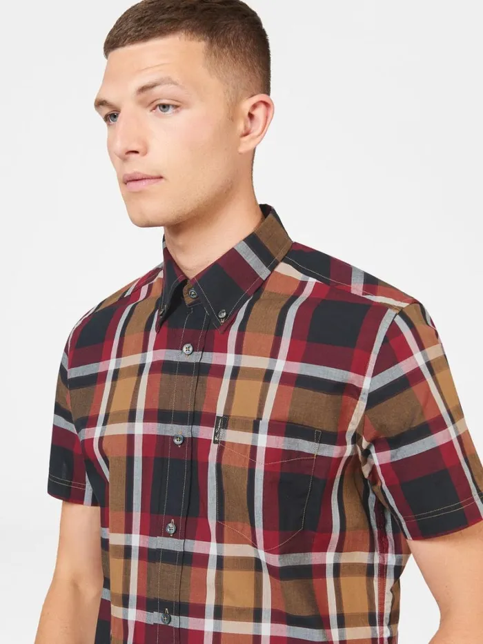 Ben Sherman Long Sleeve Shirts Men Block Check Shirt 8211 Red Ben Sherman Long Sleeve Shirts Men Block Check Shirt 8211 Red