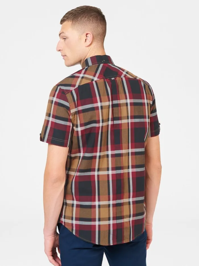 Ben Sherman Long Sleeve Shirts Men Block Check Shirt 8211 Red Ben Sherman Long Sleeve Shirts Men Block Check Shirt 8211 Red