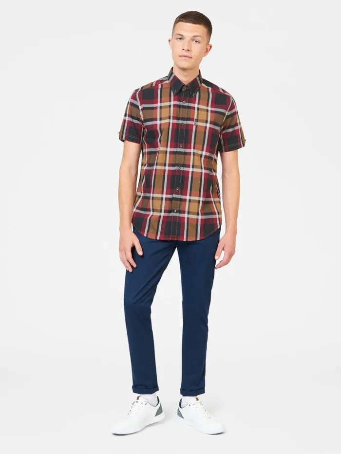 Ben Sherman Long Sleeve Shirts Men Block Check Shirt 8211 Red Ben Sherman Long Sleeve Shirts Men Block Check Shirt 8211 Red