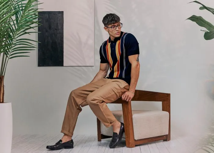 Ben Sherman Mod Knit Polos Men Signature Mod Knit Stripe Polo 8211 Navy Ben Sherman Mod Knit Polos Men Signature Mod Knit Stripe Polo 8211 Navy