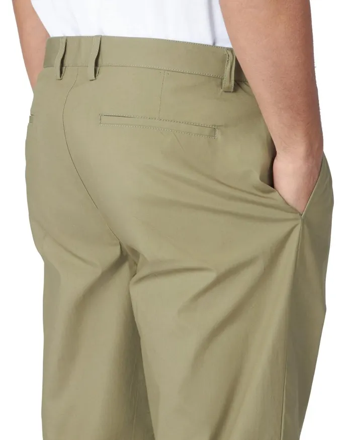 Ben Sherman Pants and Chinos Men Poplin RelaxedTaper Pleated Trouser 8211 Olive