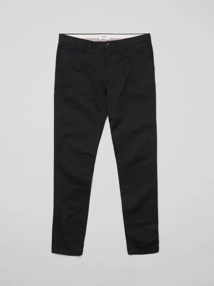 Ben Sherman Pants and Chinos Men Signature Skinny Stretch Chino Pant 8211 Black