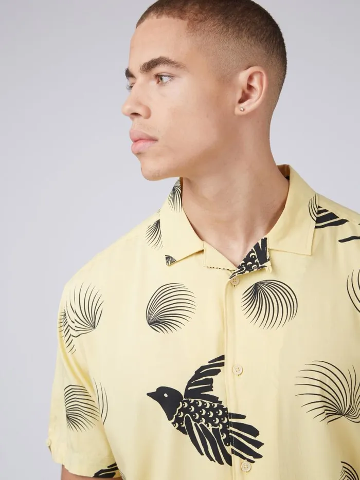 Ben Sherman Short Sleeve Shirts Men B By Bird Print Shirt