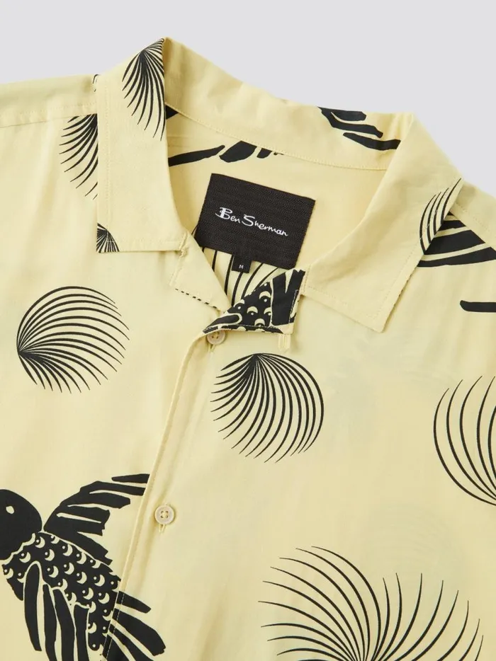 Ben Sherman Short Sleeve Shirts Men B By Bird Print Shirt Ben Sherman Short Sleeve Shirts Men B By Bird Print Shirt