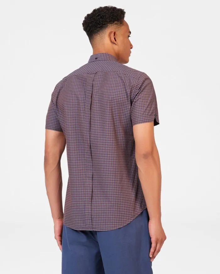 Ben Sherman Short Sleeve Shirts Men Signature Gingham ShortSleeve Shirt 8211 Ginger Ben Sherman Short Sleeve Shirts Men Signature Gingham ShortSleeve Shirt 8211 Ginger