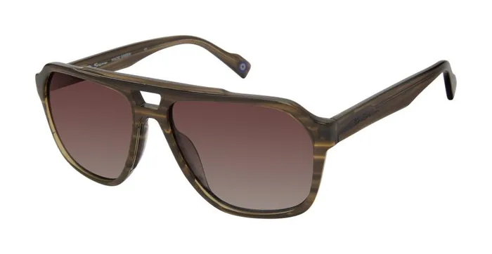 Ben Sherman Sunglasses Men Manor Polarized Oversized Eco Sunglasses 8211 Green